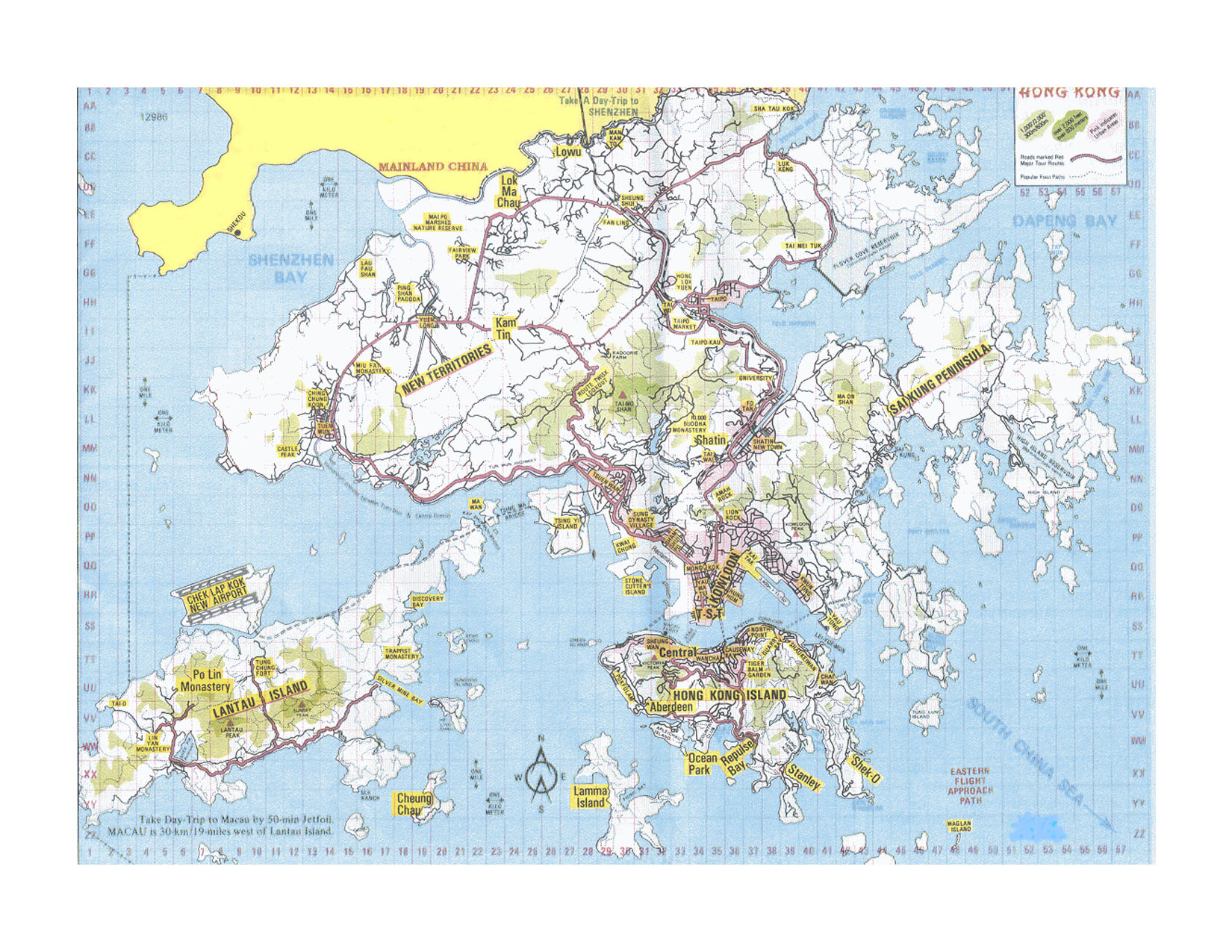 Map Of Hong Kong